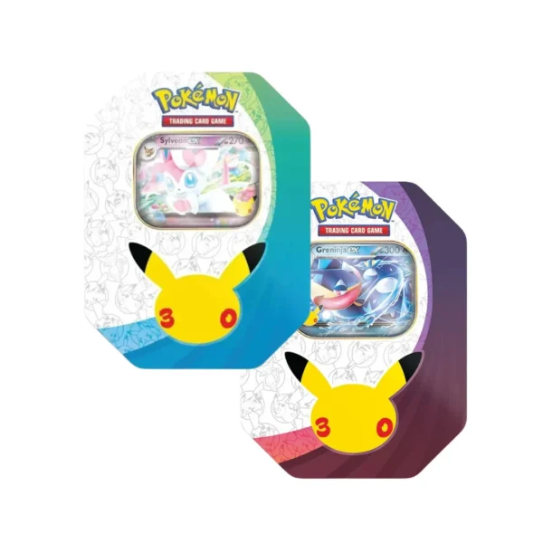 Pokémon 30° Anniversario Tin da Collezione Greninja-ex e Sylveon – EX ITA